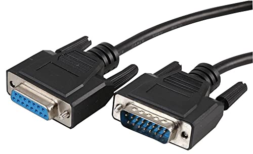 Kabel, 15-polig, D-Stecker, 15-Wege-Buchse, 1 m