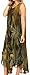 Sakkas 00831 Starlight Caftan Tank Dress / Cover Up - Olive / Beige - One Size