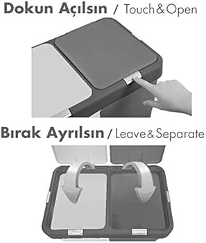 Motek Motek Ikili Dokunmatik Kirli Camasir Sepeti Amazon Com Tr