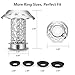 Bathtub Drain Hair Catcher Shower Drain, DATYSON Strainless Steel Drain Protector Bathroom Tub Hair Strainer Trap, Anti-Rust, Fast Water, for Drains from 1.35