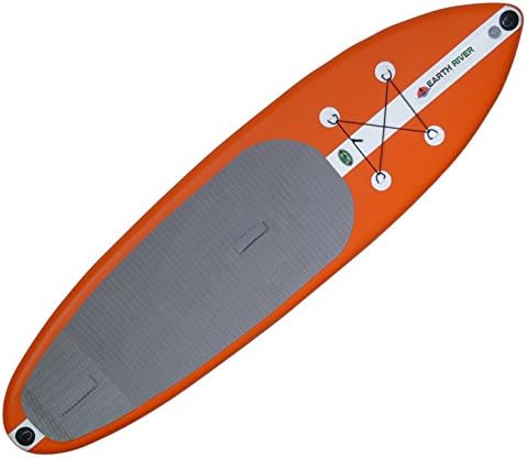 Earth River SUP (Includes Premium Brand Inflatable Stand Up Paddle Board + High Pressure Pump + Durable Carry Bag) (Earth River 2014 Orange)