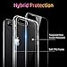 ESR Mimic Tempered-Glass Case, for iPhone 8 Plus/7 Plus, Upgraded 9H Tempered-Glass Back, Feels Like a Caseless Phone, with Soft TPU Bumper and Shock-Absorbent Corners, Clear