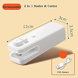 YAPROMO Portable Mini Sealer, 2 in 1 Heat Sealer