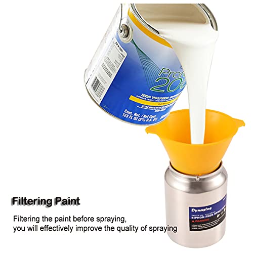 Dynastus Suction Feed Siphon Air Spray Gun for Spraying OilBased or Latex Paints, with