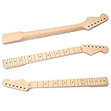 Guitar Neck for ST, 22 Fret Maple Fretboard Electric Guitar Neck for Strat Stratocaster Electric Guitar