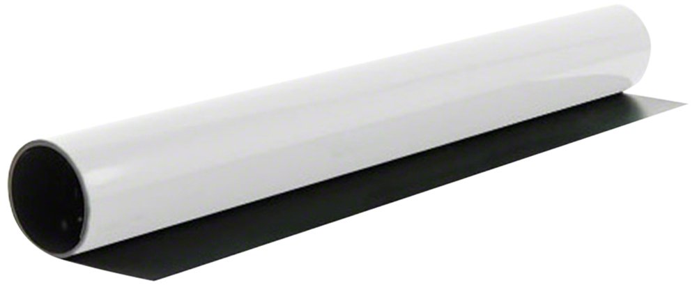 FerroFlex® 620mm Wide Standard Self Adhesive & Gloss White Flexible Ferrous Sheet for Walls Office