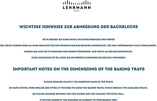 LEHRMANN Bakplaat geperforeerd 44,5 x 37,5 cm taartplaat geperforeerd pizzaplaat compatibel / vervanging voor oven… - Image 5