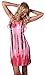 INGEAR Tie Dye Racerback Tank Dress Beach Summer Fashion Casual Print Cover Up