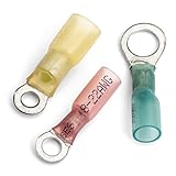 Ring Terminal Marine Grade - Adhesive Lined Heat Shrink - 25 per Package * PLEASE CHOOSE GAUGE AND STUD SIZE NEEDED *