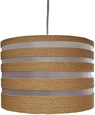 Kliving 12 Drum Ceiling Light Shade Non Electric Pendant Brown