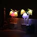 Happy Time Color Changing Mushroom Night Light Plug in Led Lamp with Dusk to Dawn Sensor Nursery Nightlight for Kids Baby Sleeping (one Pack)