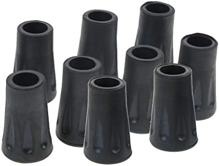 トルネードチップ 杖先替えゴム ステッキ 先ゴム 12mm 黒 杖先ゴム ソフトラバー 10個セット