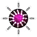 SumDirect Pack of 12 LED Party Lights Non-Blinking Waterproof Lights For Paper Lanterns Balloons Floral or Wedding Decorations (12, Purple)