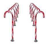 Prextex Christmas Candy Cane Pathway Markers Set of 10 Christmas Indoor/Outdoor Decoration Lights