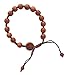 Hand-made Dark Wood Rosary Bracelet