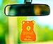 Happy Wax Scented Hanging Car Cub Air Freshener - Cute Car Freshener Infused with Natural Essential Oils. - Assorted 4-Pack (Calming Lavender, Citron Mandarin, Vanilla Orchid, Coastal Tide)