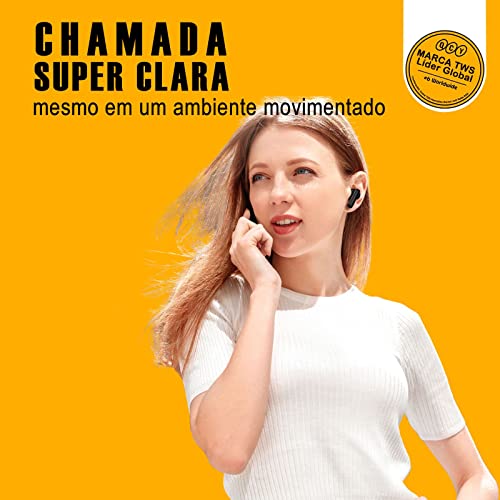 Qcy T13 ANC Fone De Ouvido Sem Fio, Fone Bluetooth 5.3 Com Cancelamento De Ruído Ativo, 30Horas de Reprodução, Preto
