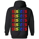 Sisters Seven Colors Print On Back Hoodie - Long Sleeve - Sweatshirt