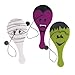 Halloween Terrific Toy Assortment Includes Paddle Balls, Eyebrows & Mustache Glasses,Pencils,Tattoos,Crayons in Halloween Box, Halloween Whistles, Pumpkin Face Coil Spring Toys,