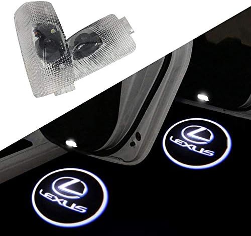MIVISO 2 Piece Car Door Logo Projector Light Symbol Welcome Lamp Kit