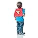 Bumkins Bib for Girl or Boy, Baby and Toddler for 6-24 Months, Essential Must Have for Eating, Feeding, Baby Led Weaning, Mess Saving Waterproof Soft Fabric, SuperBib with Cape, Superman DC Comics