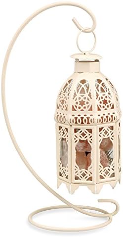 Wakrays Natural Air Purifying Himalayan salt lamp with Salt Chunks, Bulb and Dimmer control( 3 x 10W Bulb, US plug) (White)