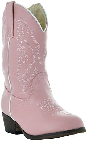 Country Love Little Rancher Kids Cowboy Boots K101-1001 (2 Little Kid, Pink)