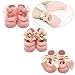 Elesa Miracle 3 Pairs Baby Girl Newborn Baby Photography Props Anti Slip Flower Pearl Bownote Socks