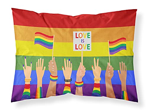 Caroline's Treasures CK8016PILLOWCASE Gay Pride Parade Fabric Standard Pillowca…
