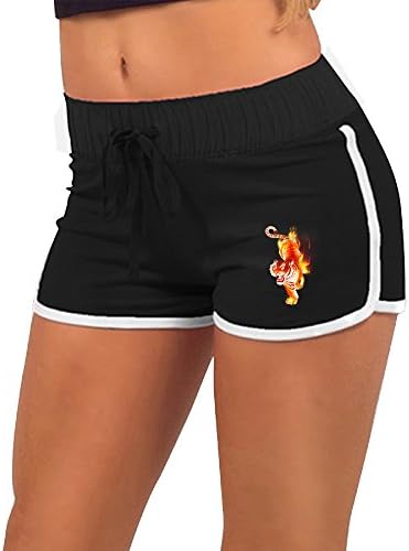 Angry Tiger Women's Retro Fashion Dolphin Workout Running Hot Shorts