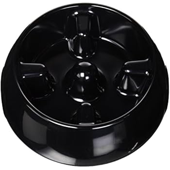 Dogit Go Slow Anti-Gulping Dog Bowl, Slow Feeding Dog Dish Suitable for Wet Or Dry Food, Large, Black
