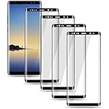 Moresky Compatible with Samsung Galaxy Note 8 Screen Protector Tempered Glass Full Coverage 3D Curved Edge [4-Pack]