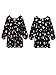 Romwe Women's Ruffle Short Sleeve Loose Blouse Tunic Top
