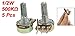 uxcell 5 Pcs 500K ohm B500K Top Adjustment Single Linear Potentiometers