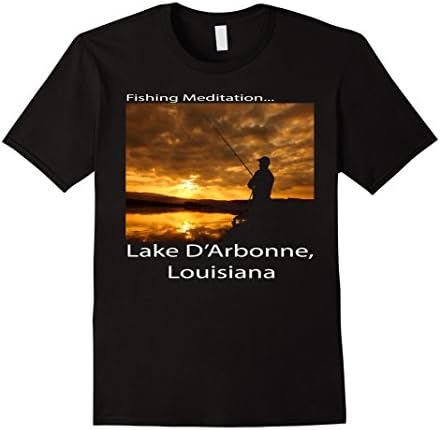 Mens Lake D'Arbonne Louisiana Fishing Meditation 3XL Black
