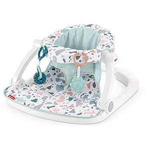Fisher-Price Portable Baby Chair Sit-Me-Up Floor Seat With Developmental Toys & Machine Washable Seat Pad, Pacific…