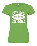 Womens Great Moms Get Promoted To Grandmas Funny New Mom Deluxe Soft T-Shirt