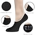 No Show Socks Women 6 Pack of Women's Casual Cotton Thin Low Cut Socks Non Slip Flat Boat Line with Silicone Grips and Breathable Mesh