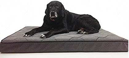 X-LARGE Premium orthopedic memory foam dog bed with EXTRA FOAM LAYER! (washable cover)