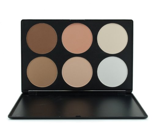 ieasysexy Professional 6 Colors Contour Face Power Foundation Concealer Camouflage Foundation Makeup Palette make up power two type can be choose (A style)