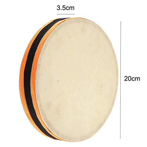 difcuyg5Ozw Wooden Drum Two-sided Percussion Musical Instrument Durable Easy Use Kids Toddler Toy with Stick