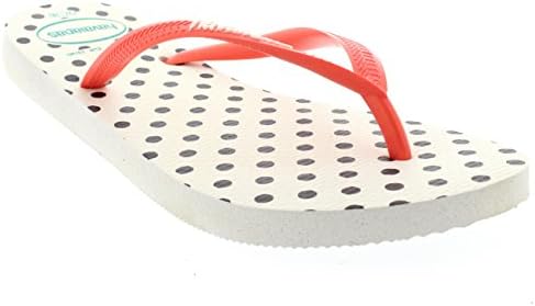 Womens Haviannas Slim Fresh Pop Up Vacation Beach Flip Flop Sandals - White - 10/11