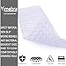 Yimobra Non Slip Bathtub Mat 40 x 16 Inch, Extra Long Shower Mat with Drain Holes, Machine Washable Baby Bath Mats, Strong Suction Cups for Bathroom Floor, Clear Green