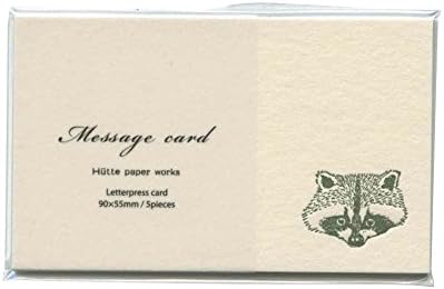 Amazon 凸版 ミニメッセージカード Raccoon アライグマ Hp Mmc 037 グリーティングカード 文房具 オフィス用品
