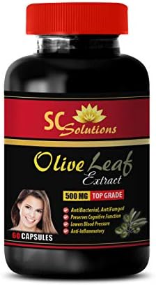 Blood Circulation Vitamins - Olive Leaf Extract - Olive Leaf Extract Capsules 500 mg - 1 Bottle 60 Capsules