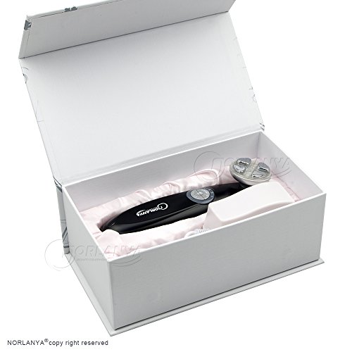 NORLANYA Facial Skin Care Time Master, RF Face Toning, Face Lift Device 5 Colors LED Photon Therapy Rechargeable Black