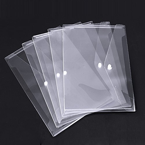 Plastic Envelopes with Snap Closure 24Pack Clear Poly Envelopes