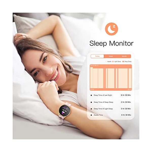 AGPTEK-Smart-Watch-for-Women-13-Full-Touch-Fitness-Watch-with-Female-Health-Tracking-Heart-Rate-Monitor-Message-Notification-IP68-Waterproof-Outdoor-Sports-Smartwatch-for-Android-iOS-Phones AGPTEK Smart Watch for Women, 1.3'' Full Touch Fitness LW11 Watch with Female Health Tracking, Heart Rate Monitor, IP68…