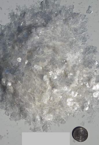 Mica Flakes - White Green Jewelry Stone, 1/4" up to 5/8" Flakes (2LB. Bag for ONLY $17.00 + Free Training Videos.) - Looks Like Real Stone Because It is Real Stone