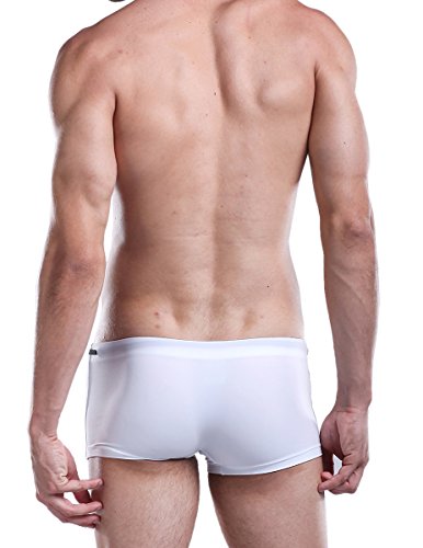 WUAMBO Men's Solid Swimming Shorts Fashion Swimwear